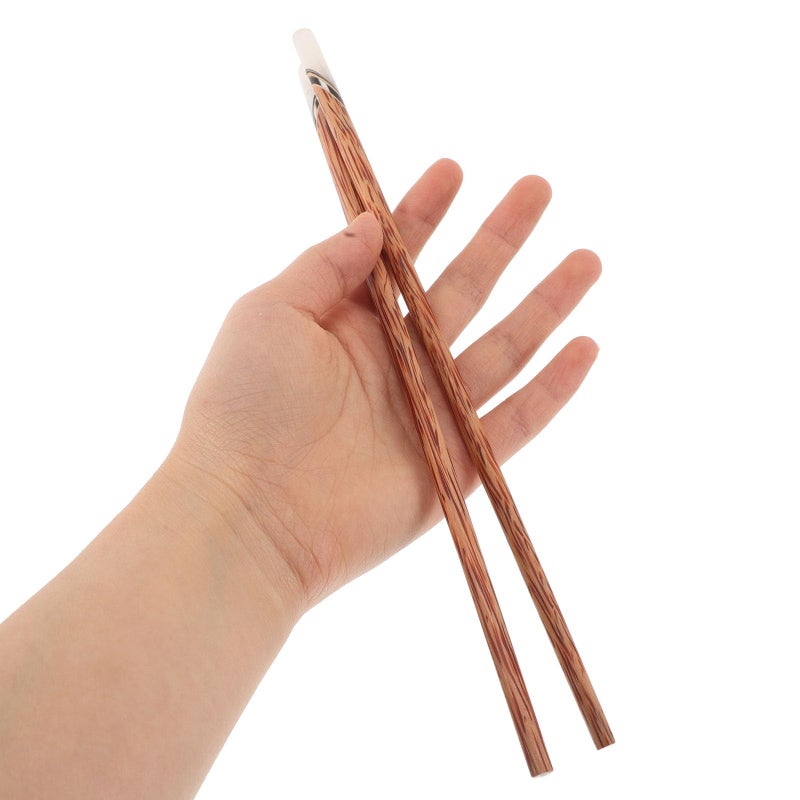 Natural Wood Reusable Chopsticks Pair Anti Slip Design for Home Dining and Outdoor Cooking - Image 4