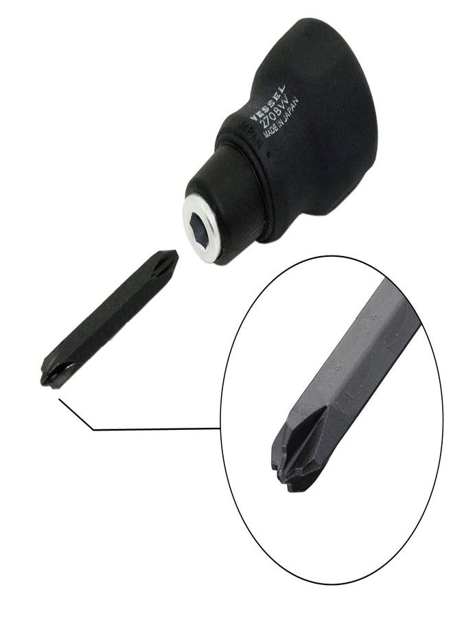 VESSEL Combi Plus Stubby Screwdriver [No.270BW-123] (Japan Import) - Image 4