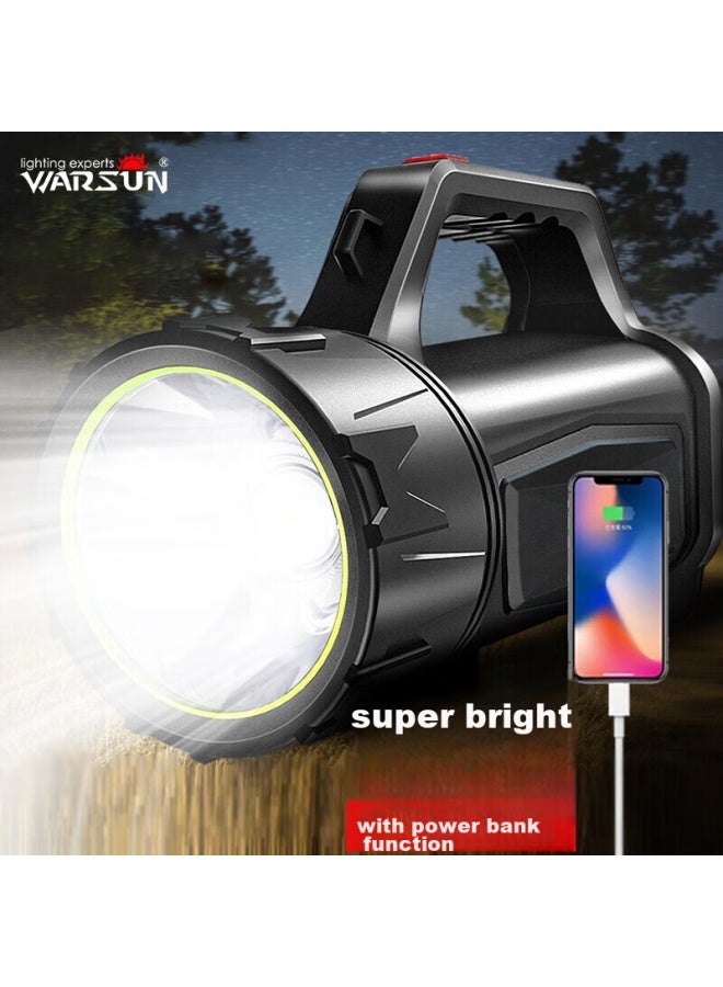 Warsun Warsun 882 Flashlight, Led High-intensity Searchlight, Emergency Handheld Lamp, Long-range Rechargeable, High-power, Ultra-bright, Patrol Mining Lamp  - Image 1