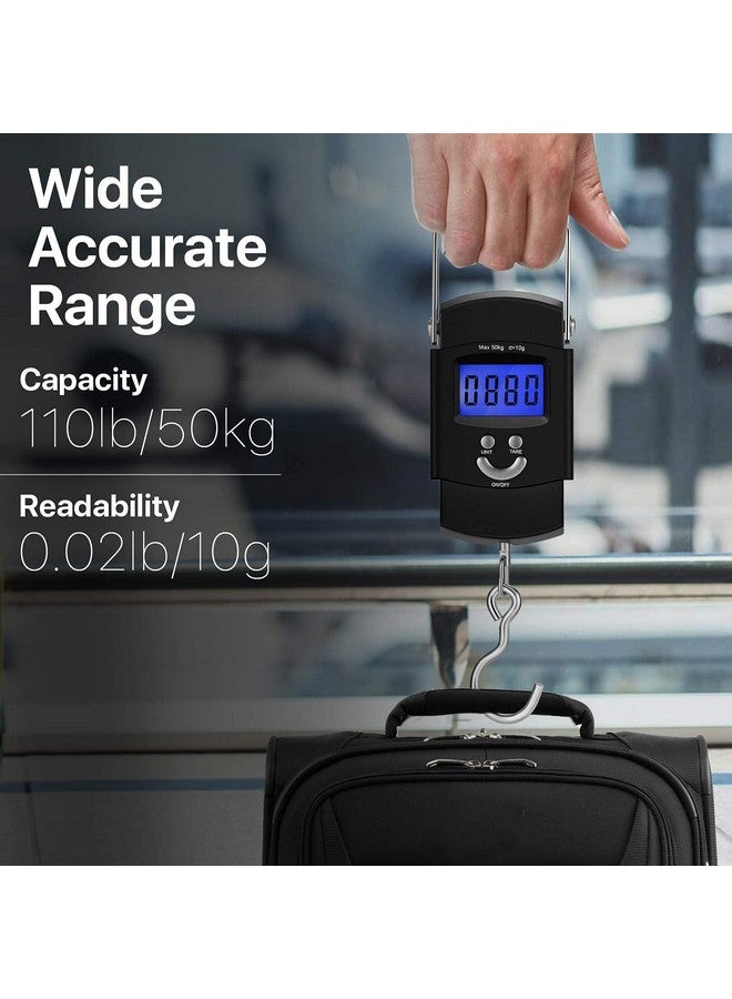 VDHJA Electronic 50Kg Digital Luggage Weighting Scale | Portable Hook Type Digital LED Screen Luggage Weighting Scale (black) - Image 3