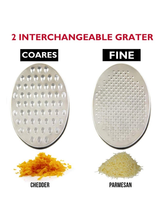 YelaJoy ﻿ Cheese Grater Citrus Lemon Zester with Food Storage Container & Lid - Perfect For Hard Parmesan Or Soft Cheddar Cheeses, Ginger, Vegetables, Butter, Chocolate & Nutmeg (Red) - Image 2
