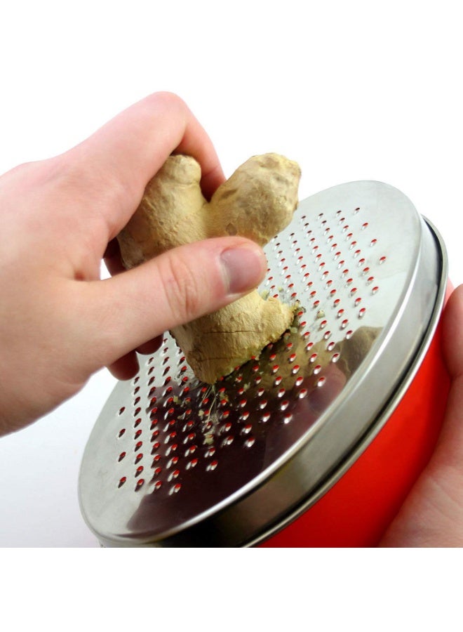YelaJoy ﻿ Cheese Grater Citrus Lemon Zester with Food Storage Container & Lid - Perfect For Hard Parmesan Or Soft Cheddar Cheeses, Ginger, Vegetables, Butter, Chocolate & Nutmeg (Red) - Image 5