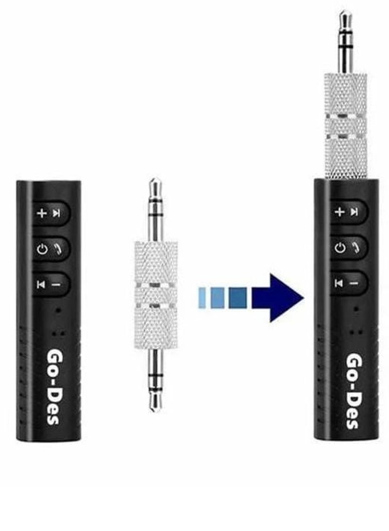GO-DES GO-DES Universal Auto AUX Kit Bt104 Bluetooth Receiver Kit for Speaker Headphone Car Stereo Audio Receiver Adapter - Image 1