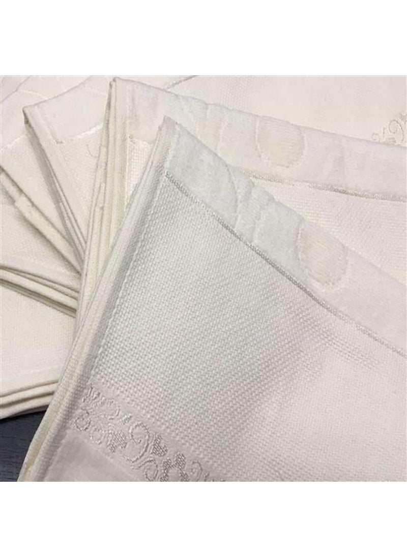 FIESTA Etamin Kitchen Towel 30*50 6pcs Cream  - Image 3