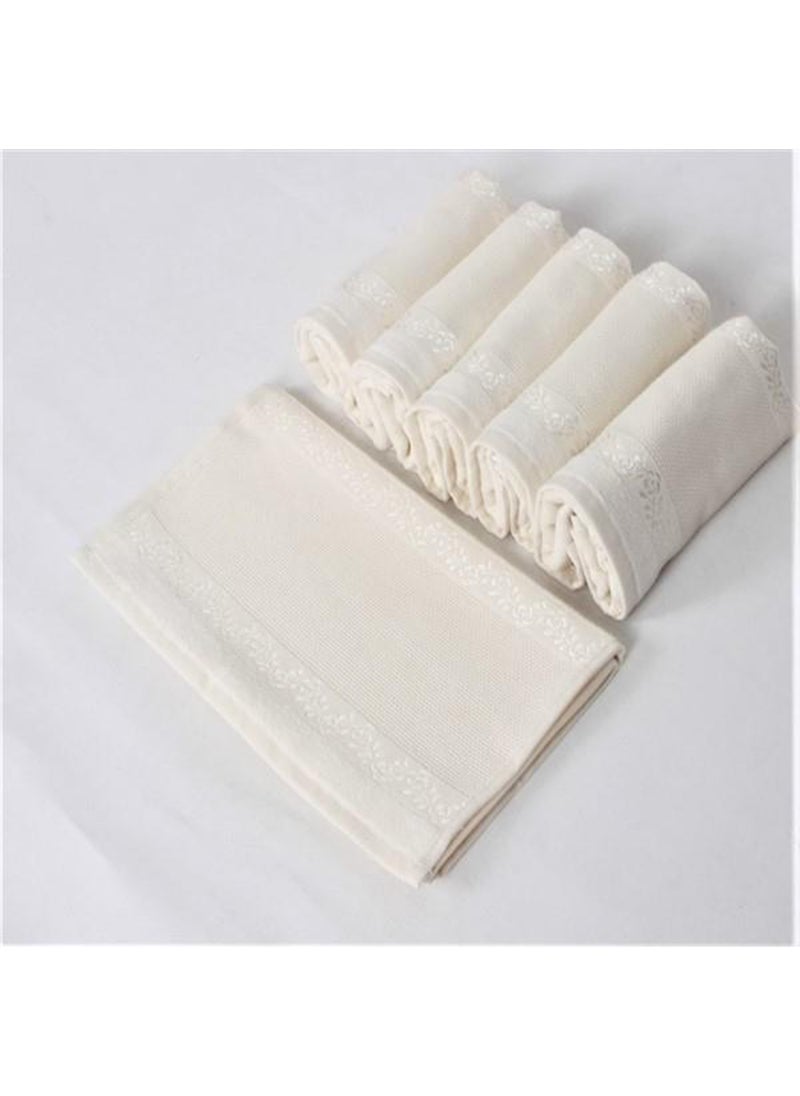 FIESTA Etamin Kitchen Towel 30*50 6pcs Cream  - Image 1