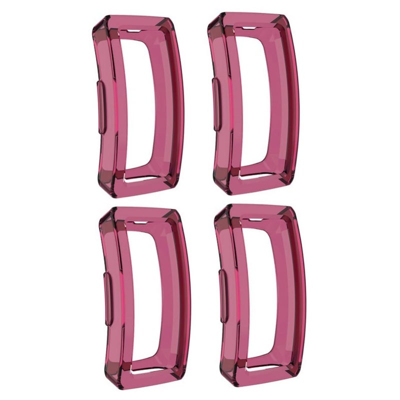 4pcs TPU Shell Protective Case for HR Dark Red Scratch Shockproof Design Sports Accessories Lightweight Half Cover - Image 2