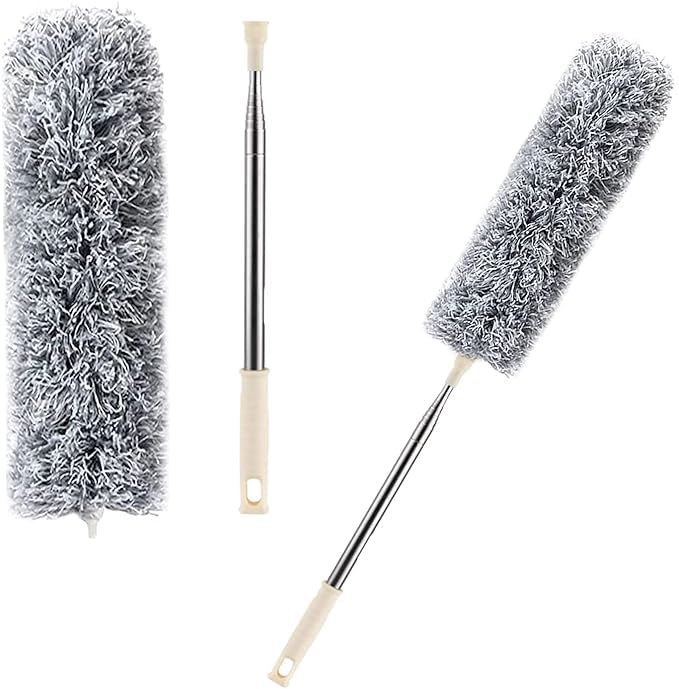 Ceiling Fans Duster Fan mop Cleaner for Home dust Cleaner Microfiber Wall Duster Microfiber Wall Duster Fan extendable Duster Home dust Cleaner Solar Panel Cleaning mop Stik 1Pack  - Image 1