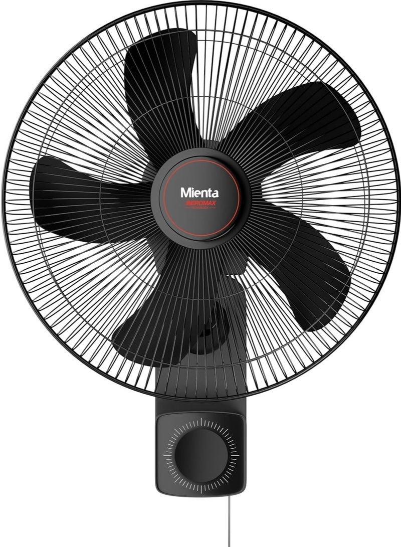 Mienta Mienta Storm 18 Inch 5 Blade Wall Fan with 70W Copper Motor  - Image 1