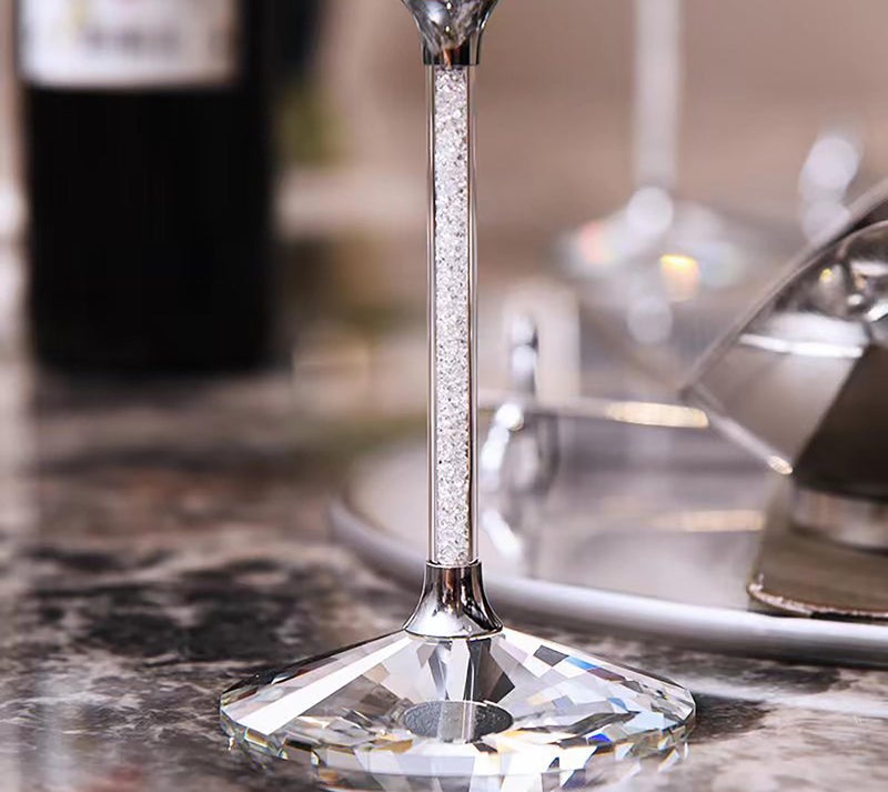 SIBY Clear Crystal Candle Holder Set | Modern Pillar & Taper Candelabra for Table Centerpiece, Dinning, Wedding, Christmas | Glass Candlestick Holders for Decorative Candles - Image 2