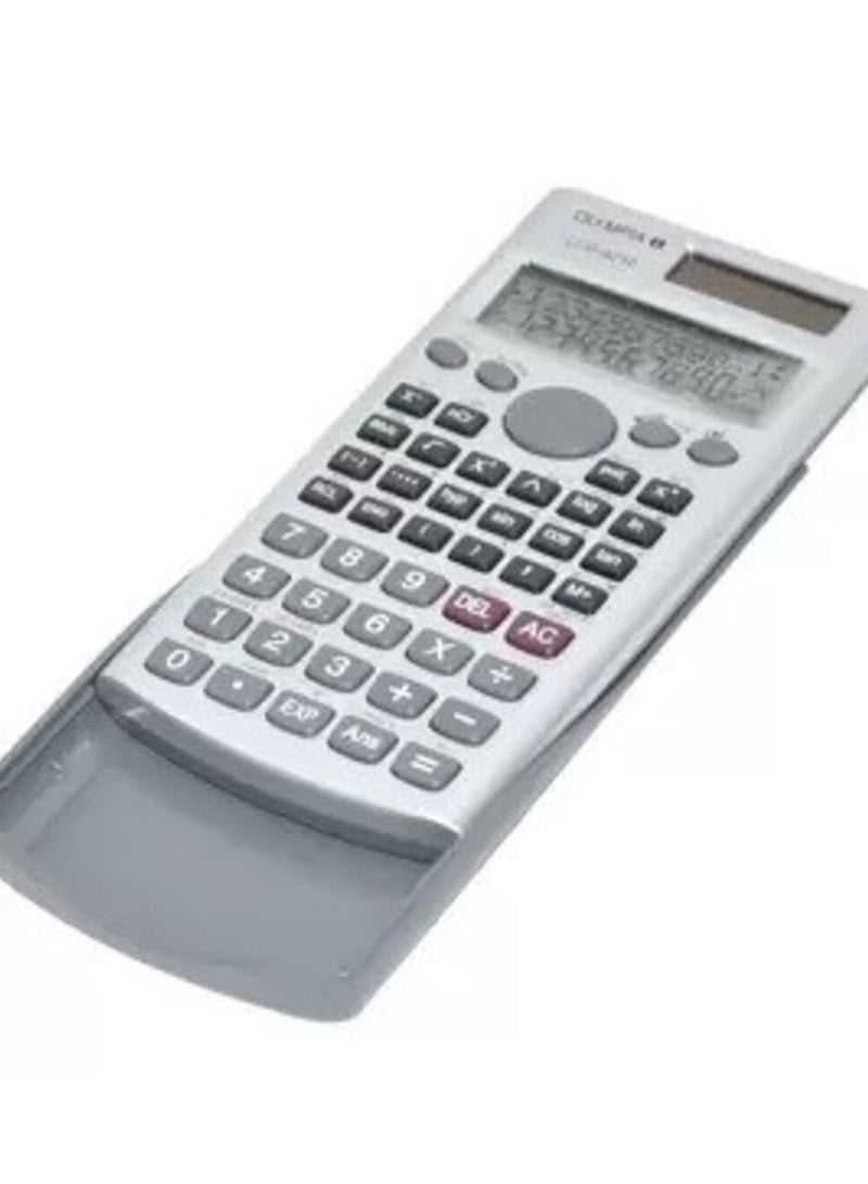 Olympia Scientific Calculator 12/10 Digits, LCD (2 lines), Silver Color - OLCA4686