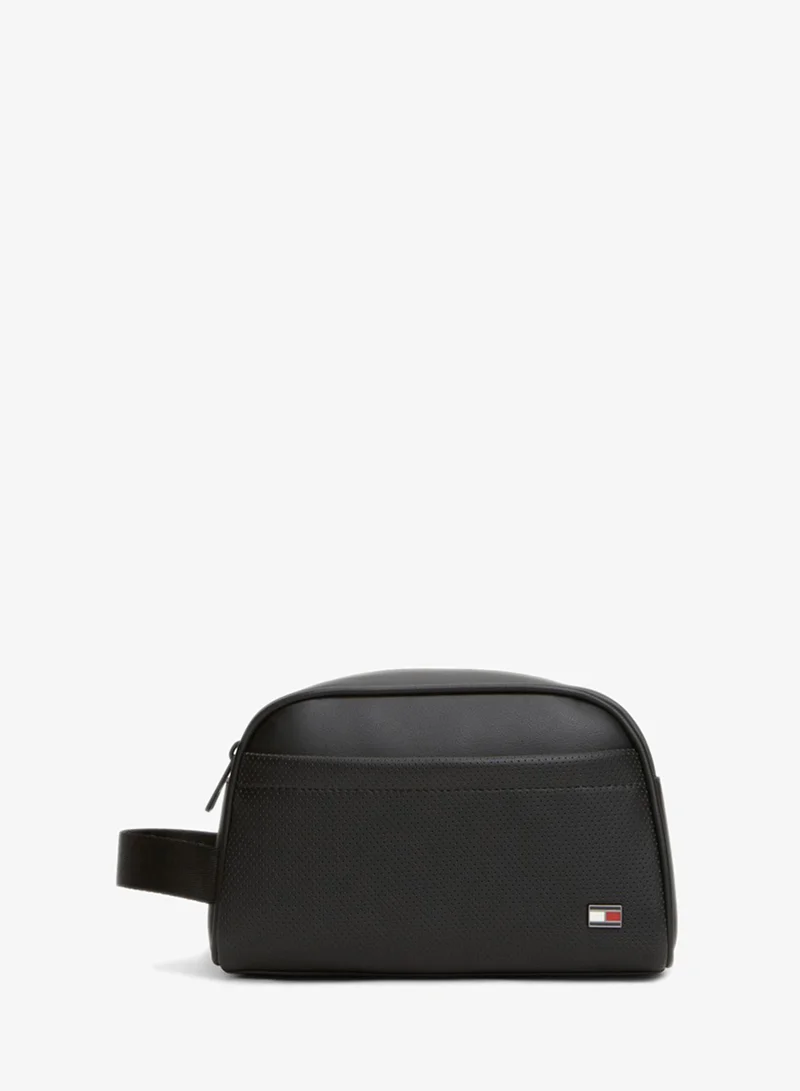 Tommy Hilfiger Perforated Pocket Enamel Flag Washbag