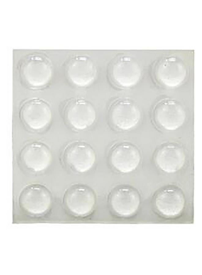 ACE 16-Piece Round Vinyl Self-Adhesive Pads Clear 10mm - Image 2