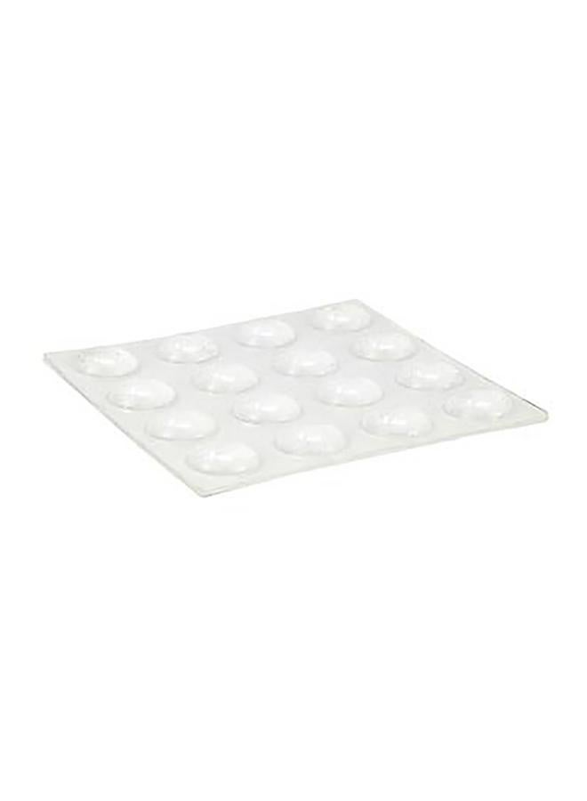ACE 16-Piece Round Vinyl Self-Adhesive Pads Clear 10mm - Image 3