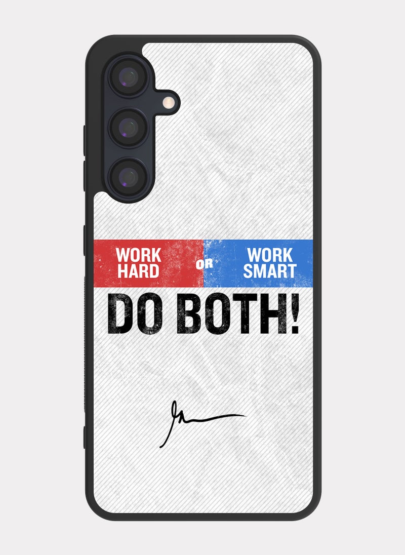 بكسلات كفر سامسونج جالكسي ايه 35 اقتباس انجليزي اعمل بجد أو اعمل بذكاء - Image 1