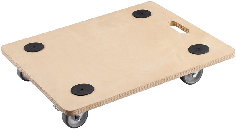Metafranc Transport Roller 590 x 490 mm, 200 kg, Plywood, PU, brake - Image 1
