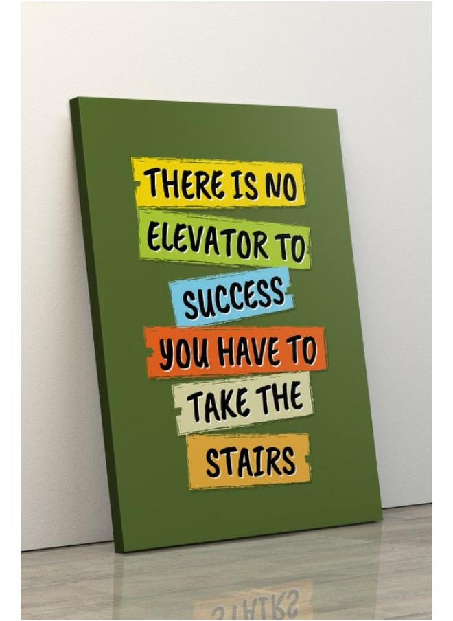 Home Gallery - There is no elevator to success you have to take stairs motivation postcard - Image 1