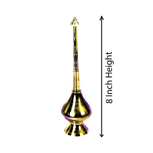 ROLIMOLI Combo Set with Brass Gangajal Sprinkler 8 inch and Pure Holy Gangajal 1008 Ganga Water Tirthas in One (375 ML) - Image 5