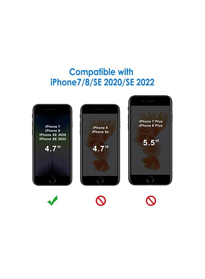 جي تيك Case for iPhone SE 3/2 (2022/2020 Edition) و iPhone 8 و iPhone 7 و 4.7 بوصة وغير صدمية من الصدمات غير الصدفة ، مضاد للخلع CLEAR (CLEAR) - Image 2