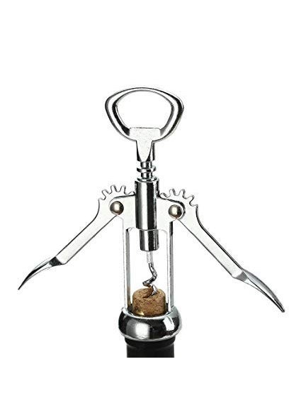 QTH Corkscrew Wine Opener Butterfly Wine Oppener Silver