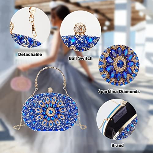 Suhatjia Evening Clutch Purse Rhinestone Clutch Purses for Women - Image 4