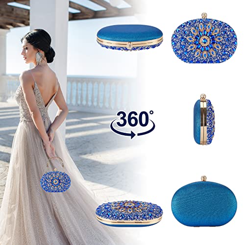 Suhatjia Evening Clutch Purse Rhinestone Clutch Purses for Women - Image 3