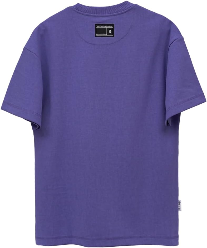 CEDRO تي شيرت جرافيك كبير للرجال من سيدرو باللون الأرجواني - Image 2