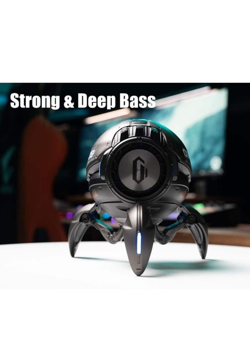 Gravastar - Gravastar G1 PRO_BLK Mars Pro speaker born with a dual speaker system design Bluetooth 5.0, 15H battery life, and TWS Matte Black - Image 1