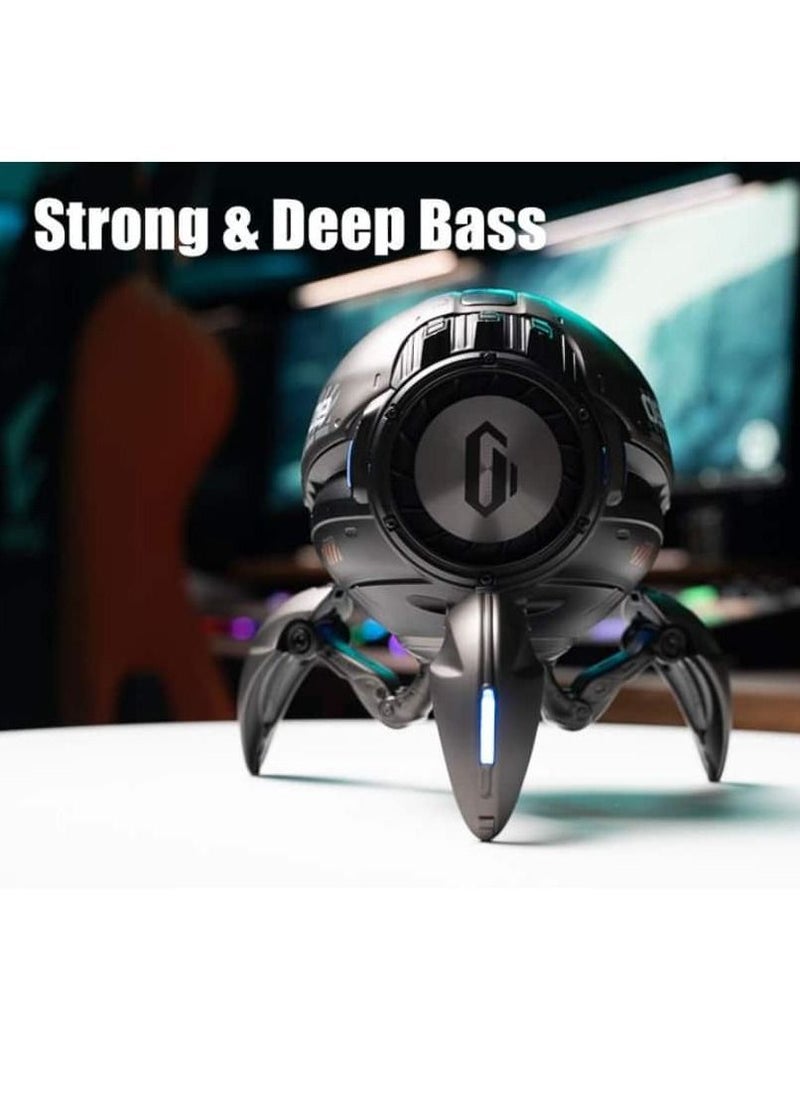 Gravastar - Gravastar G1 PRO_BLK Mars Pro speaker born with a dual speaker system design Bluetooth 5.0, 15H battery life, and TWS Matte Black - Image 1