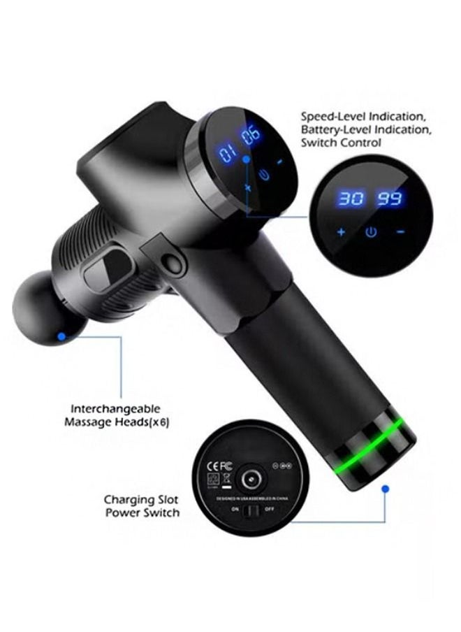 Yolu 30 Levels Deep Tissue Portable Muscle Massage Gun Set With Bag  - Image 2