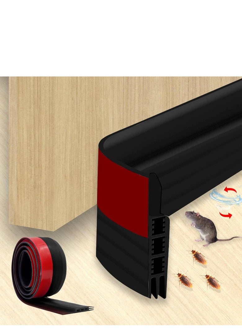 Generic Door Draft stopper, Bottom Seal for Exterior & Interior Doors Blocker for Insects Dust Noise and weather Stripping  - Image 1
