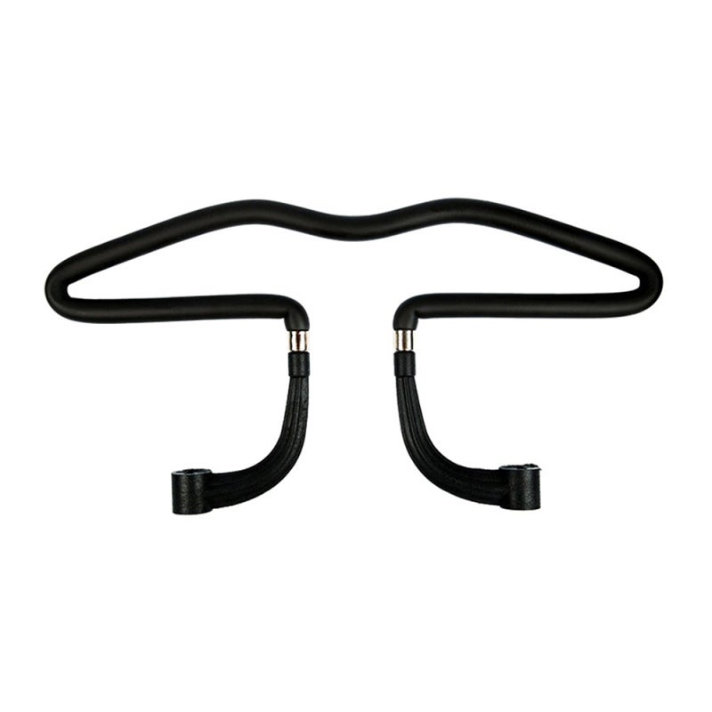 Car Seat Hanger Black Sturdy Metal Plastic Construction - Easy No-tool Install Car Clothes Hanger for Travelers With Headrest-bar Equipped Vehicles - Image 1