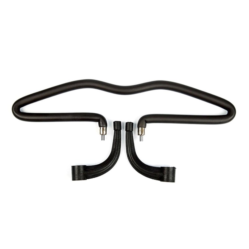 Car Seat Hanger Black Sturdy Metal Plastic Construction - Easy No-tool Install Car Clothes Hanger for Travelers With Headrest-bar Equipped Vehicles - Image 3