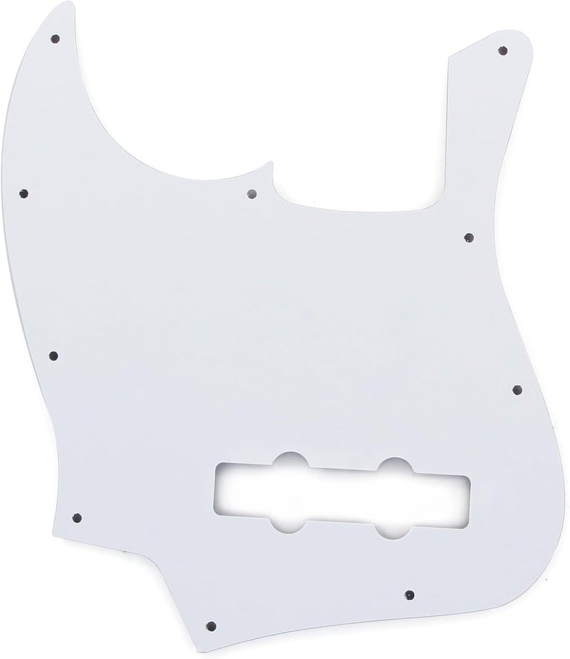 FLEOR 10 Hole J Bass Pickguard Scratch Plate Pick Guards for 4 Strings American/Mexican Standard J Bass Part, 4Ply Red Tortoise Shell - Image 4