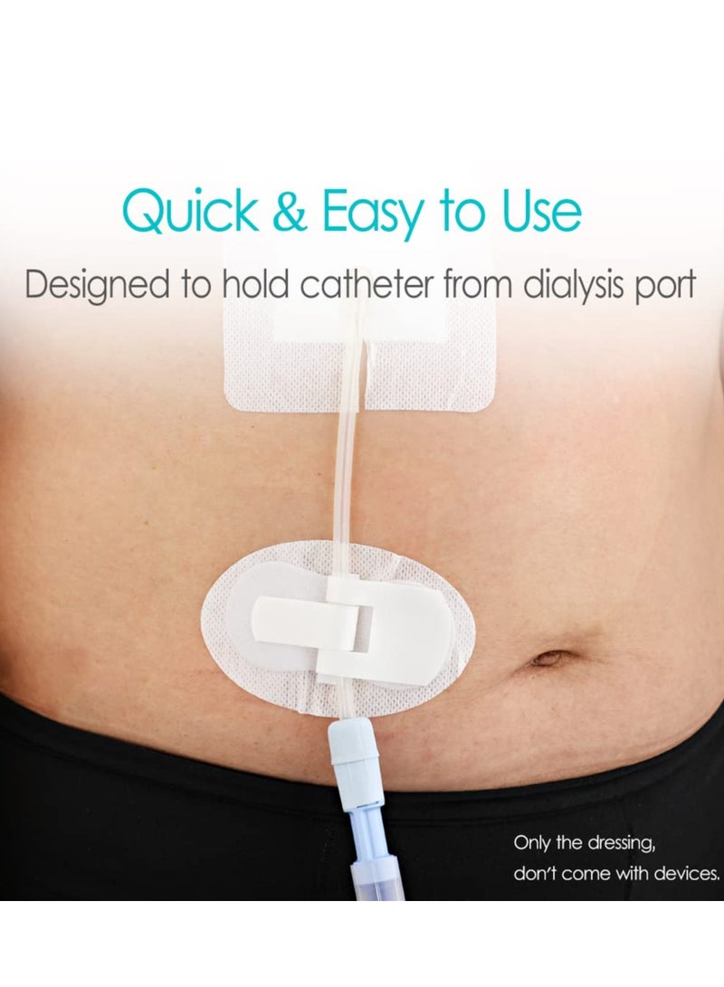 Catheter stabilization Device, 5 Pack Catheter Stabilization Device Feeding Tube Holders PD Dialysis Patch, Adhesive Bandages, Feeding Tube Supplies