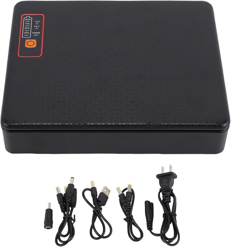 Mini UPS Battery Backup 12000mAh Uninterrupted Power Supply For Router Modem Security Camera US Plug - Image 2