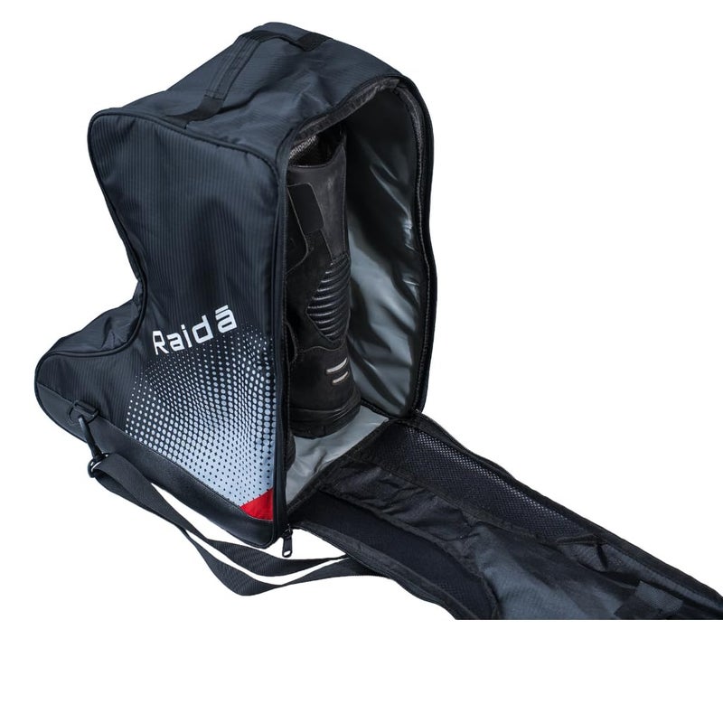 Raida Motorcycle Boot Bag | Protective Boot Bag with Ventilation | Universal Fit for All Riding Boots | Sling Carry Strap, Wide Opening & Soft Inner Padding | Ideal for Travel & Daily Commute - Image 5