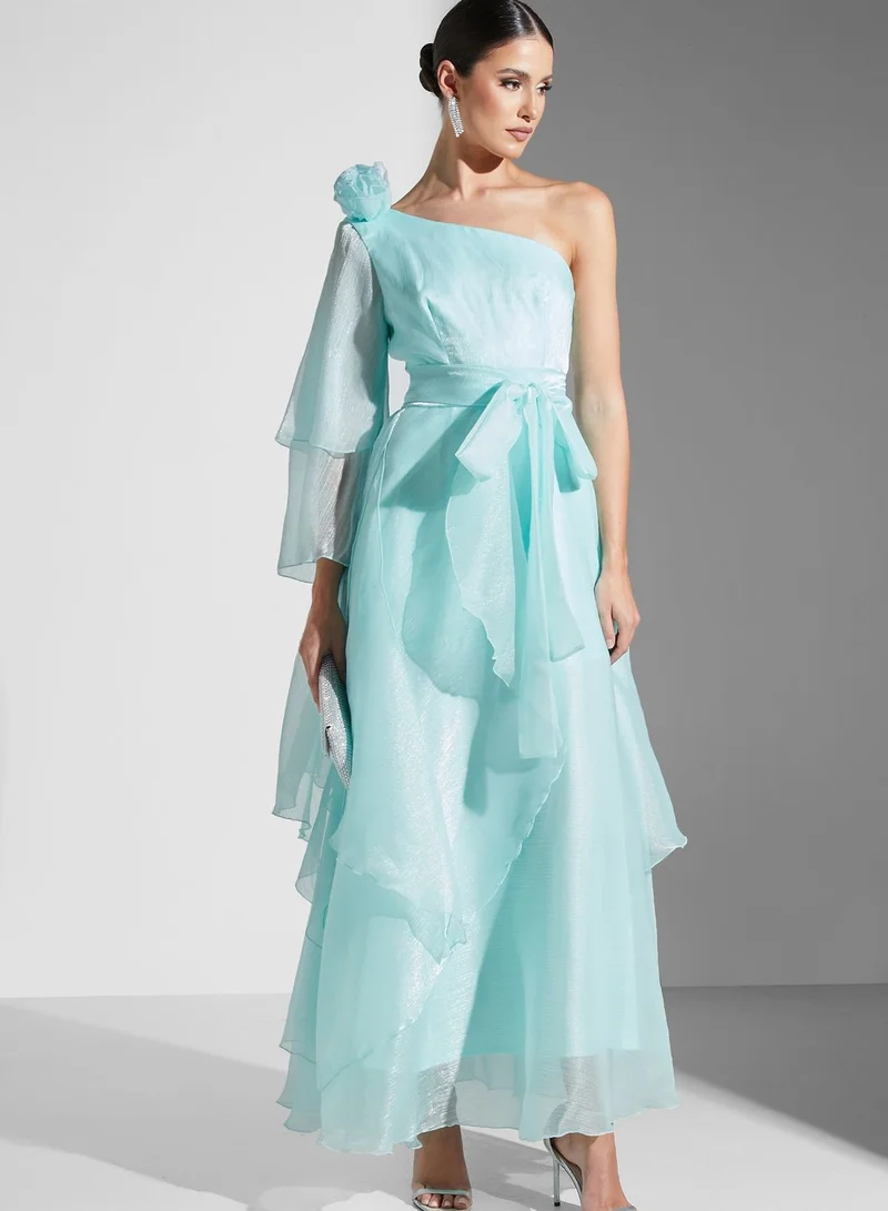 Namshi x Renee Farah Asymmetrical One Shoulder Dress