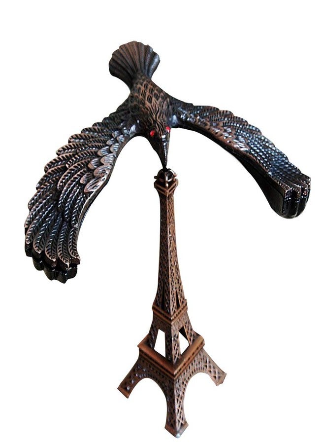 BESPORTBLE Balance Bird Alloy Balance Toy Self Balancing Eagle Eiffel Tower Model DIY Tabletop Decoration for Home Office 12.5x9.5x11cm (Red Wine) - Image 1