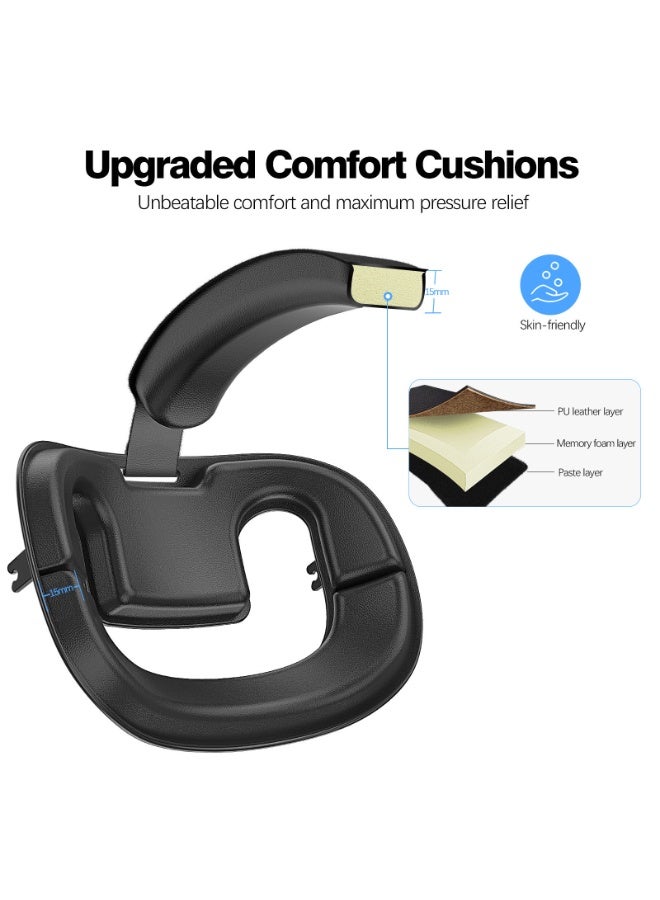 كينجمازي حزام الرأس لميتا كويست 3S / كويست 3 / كويست 2 حزام الرأس ، استبدال حزام النخبة الراحة القابلة للتعديل ، اكسسوارات سماعة الواقع الافتراضي حزام الدعم المحسن والراحة والحد من الضغط - Image 3