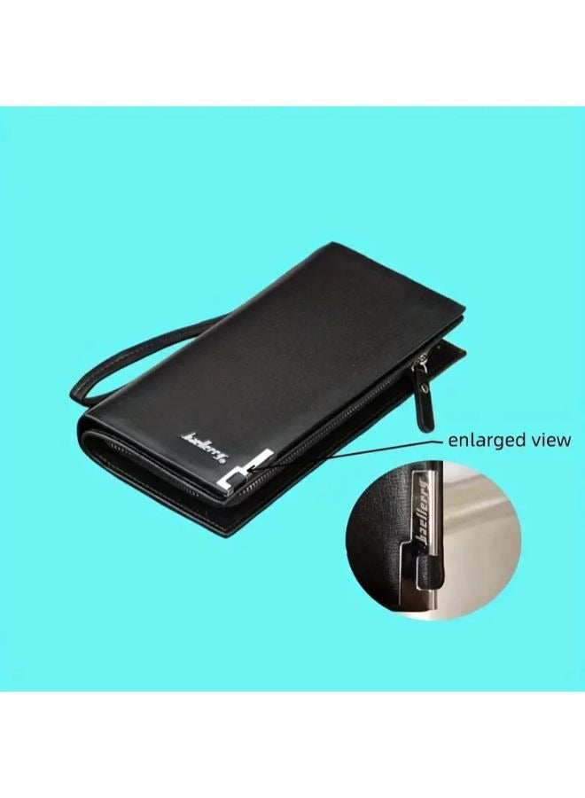 Wallet For Money And Cards Multiuse Unisex Black