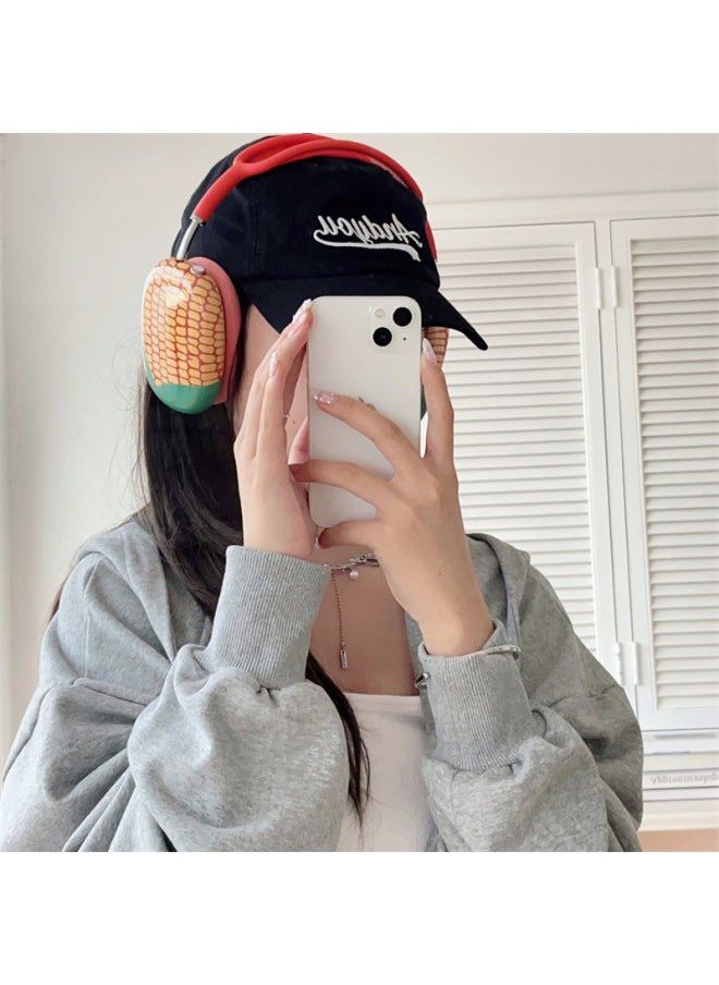 Generic - Funny Corn Suitable For Apple Airpods Max Protective Case Headset Earphone Case Fun Personalized Soft Shell-Specifications:Corn Airpods Max Protective Case Pair - Image 1