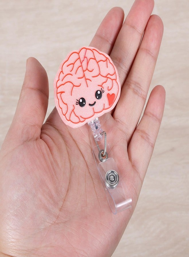 BVIIE Funny Brain Badge Reel, Neurosurgery ID Name Badge Holder with Retractable Clip, Cute Badge Clip for Psychiatry Neuroradiology Tech Sleep Medicine Doctor RN CNA LPN LVN Medical Worker Nursing Student - Image 3