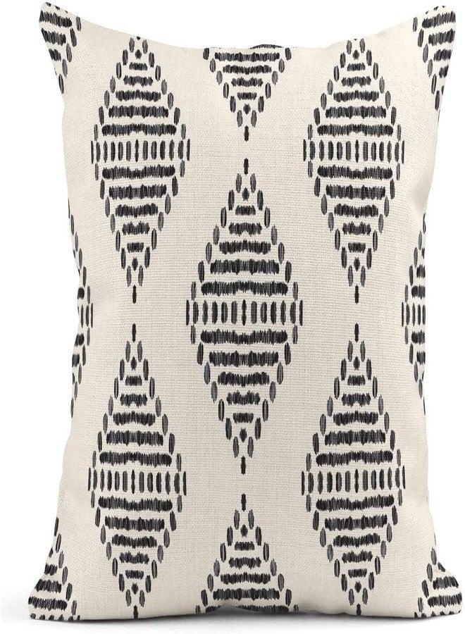ArtSocket Set of 4 Throw Pillow Covers Ikat Tribal and Boho Ethnic Herringbone for Ideas Chevron Decor Linen Pillow Cases Home Decorative Square 20x20 Inches Pillowcases - Image 2