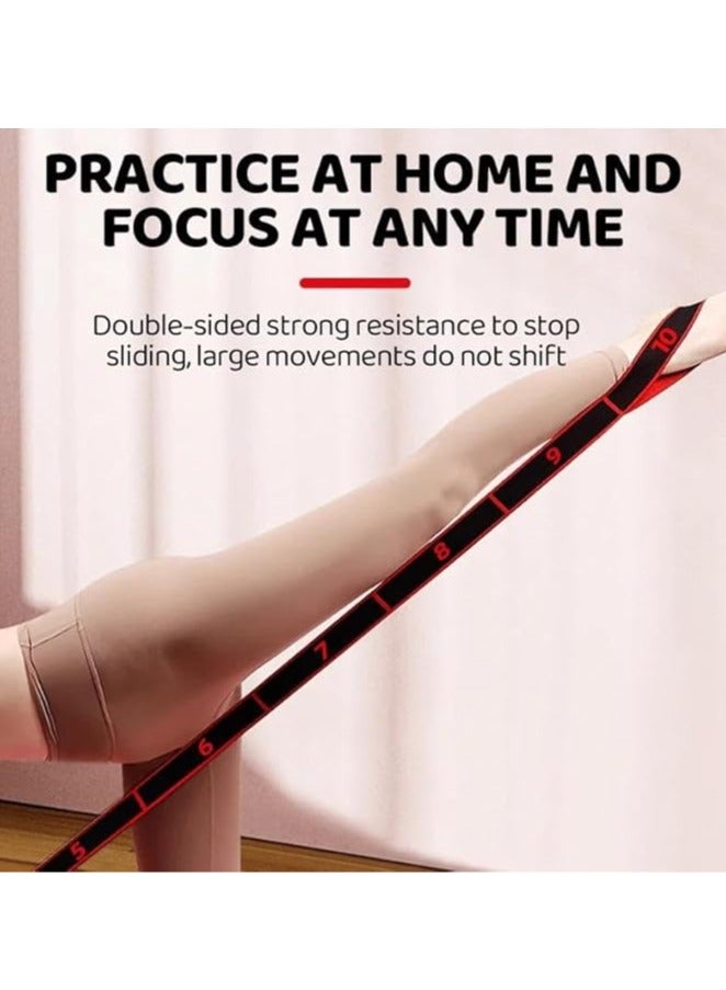 SportQ Ultimate Pro Premium Yoga Belt Natural Strap 8 Stretch Loops, Elastic Bands with Loops, Elastic Leg Extension Belt for Yoga, Flexibility for Therapy, Pilates, Yoga, Dance - Image 4