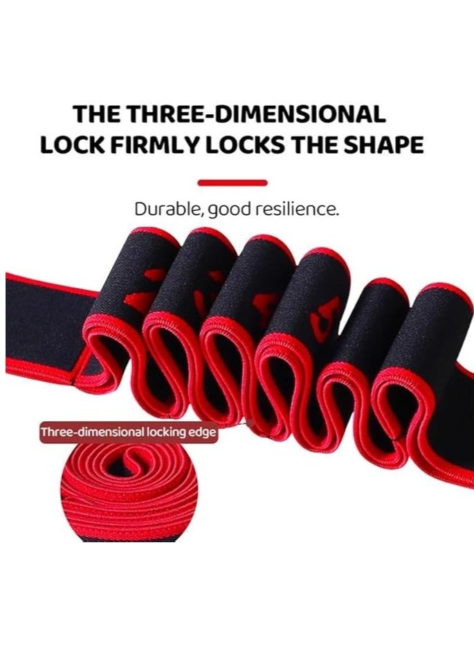 SportQ Ultimate Pro Premium Yoga Belt Natural Strap 8 Stretch Loops, Elastic Bands with Loops, Elastic Leg Extension Belt for Yoga, Flexibility for Therapy, Pilates, Yoga, Dance - Image 3