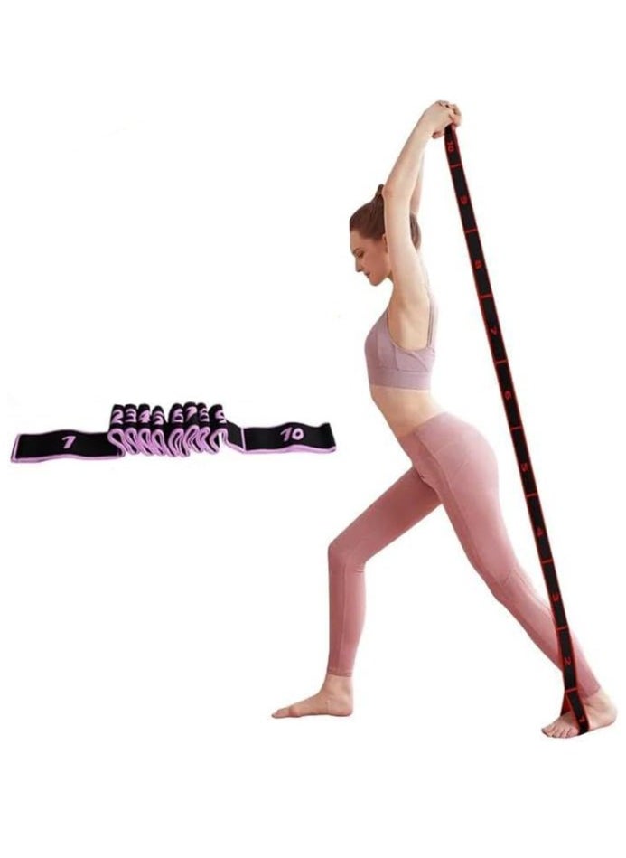 SportQ Ultimate Pro Premium Yoga Belt Natural Strap 8 Stretch Loops, Elastic Bands with Loops, Elastic Leg Extension Belt for Yoga, Flexibility for Therapy, Pilates, Yoga, Dance - pzsku/ZA220909E1B91DD3E6079Z/45/_/1720620124/b697314e-74a3-4589-b6bc-8301f2b51e7f