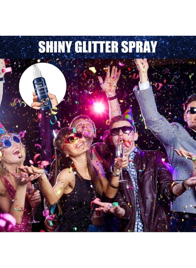 klarako Glitter Spray for Hair and Body Tiktok - Halloween Glitter Spray Shimmer Silver Glitter Hairspray, Shimer Silver Glitter Hairspray Makeup Spray for Party (1Pcs) - Image 4