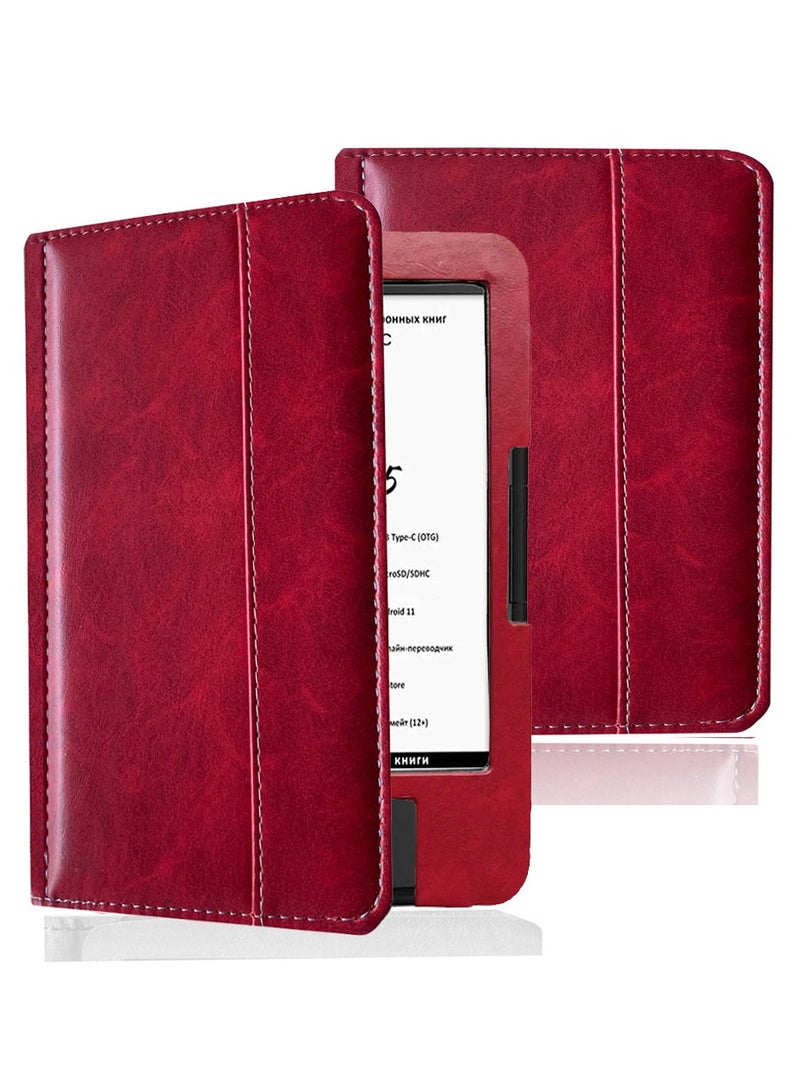 Case Compatible with Onyx Boox Vasco da Gama 1/2/3/4/5 e-Book Protective Leather Business Hand Full Cover, Can Automatically Aleep and Wake up - Image 1