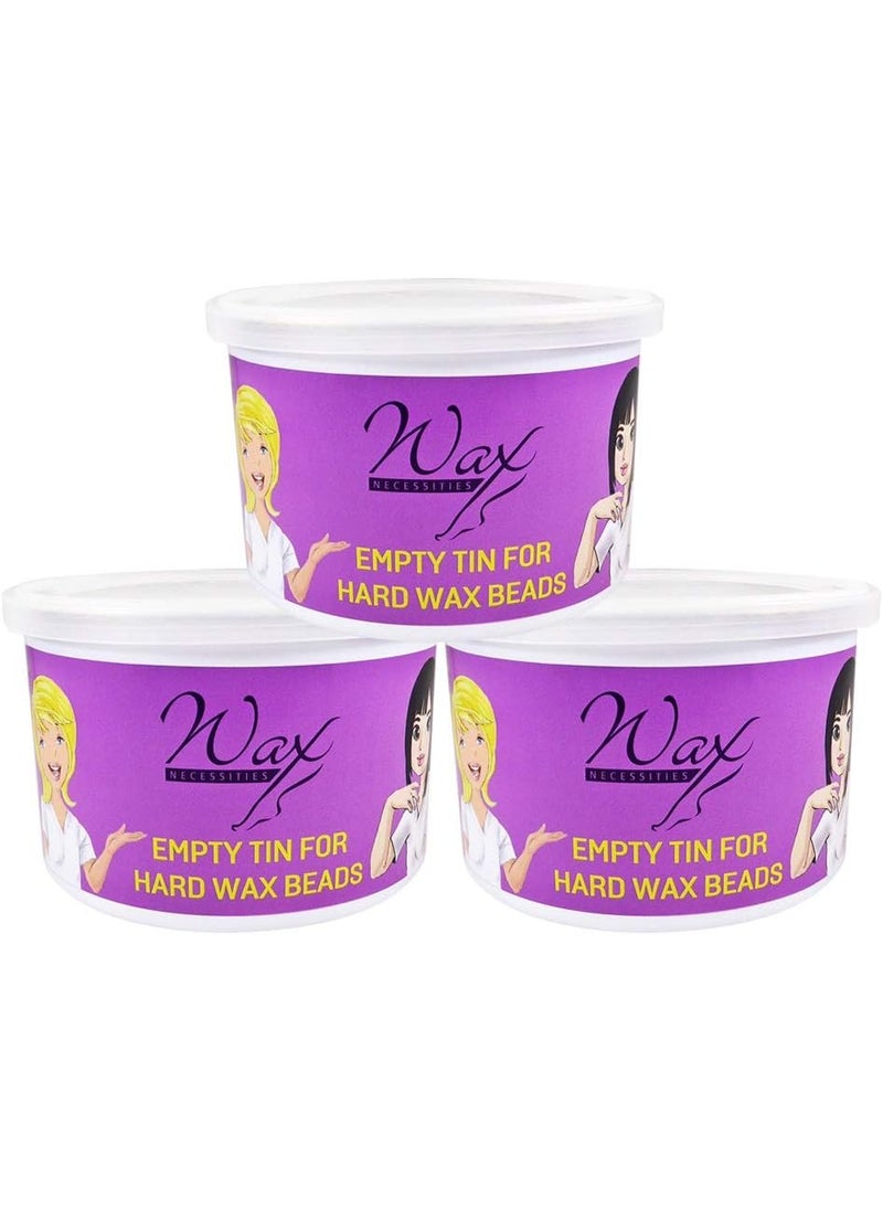 wax necessities Wax Necessities Empty Refill Wax Can for Wax Beads 141 Ounces 3 Pack 
