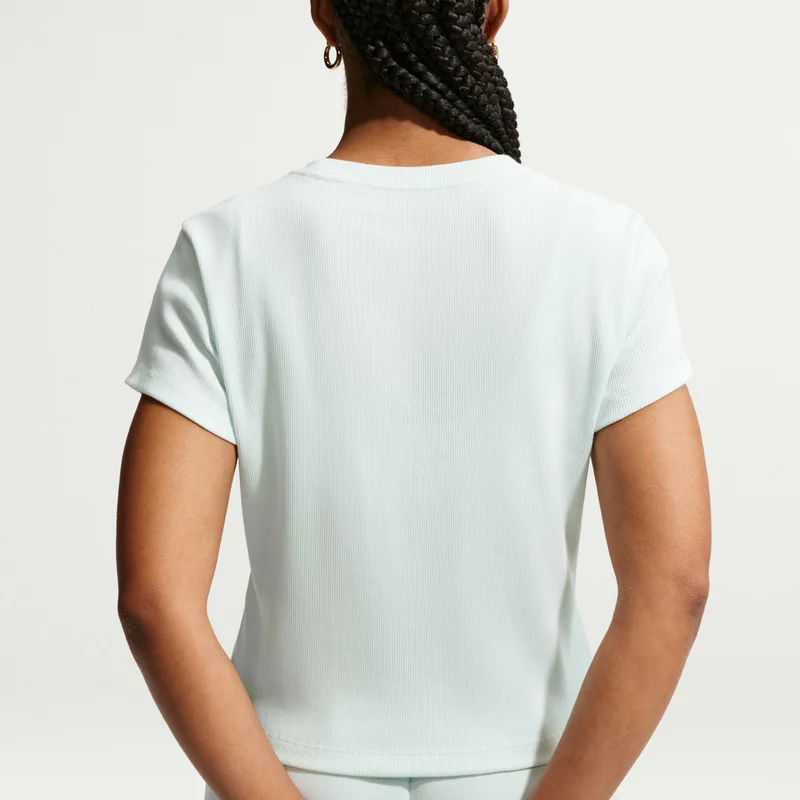 Nike Green Women's Sportswear Ribbed T-Shirt for Women | Best Price UAE